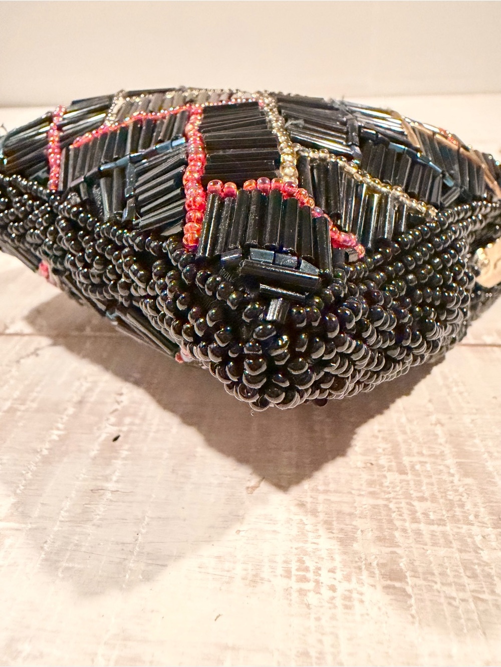Vintage La Regale Beaded Coin Purse Crossbody Mini Clutch Gatsby Art Deco Formal - Picture 8 of 15